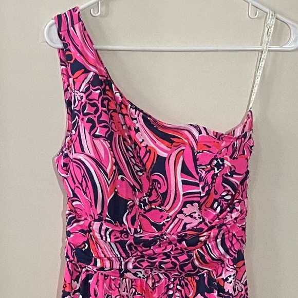 ✨2x HP✨Lilly Pulitzer Monico One-Shoulder Midi Dress NWT - Picture 10 of 11